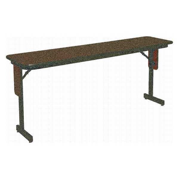 Correll Rectangle Panel Leg Folding Seminar Training Table, 18" W, 60" L, 29" H, High Pressure Laminate Top - SP1872PX-06