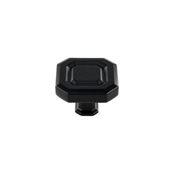 Crown 1-1/2" Florence Cabinet Knob Matte Black Finish - CHK93002BK