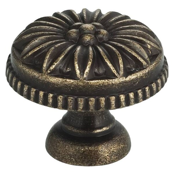 Omnia Floral Cabinet Knob Shaded Bronze 1-3/16" - 9130/30.SB