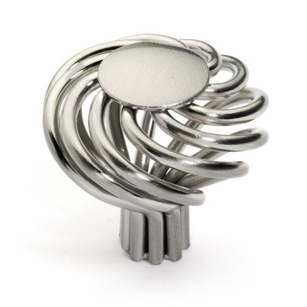 Dynasty Hardware Dynasty Hardware K-81495-SN Super Saver Birdcage Spiral Cabinet Knob; Satin Nickel - K-81495-SN