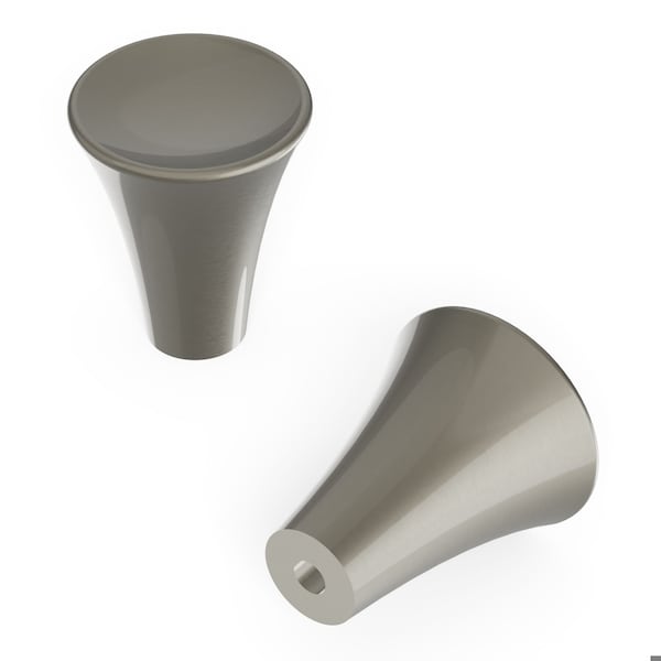 Hickory Hardware Maven Collection Knob 15/16 Inch Diameter Satin Nickel Finish - H078777SN