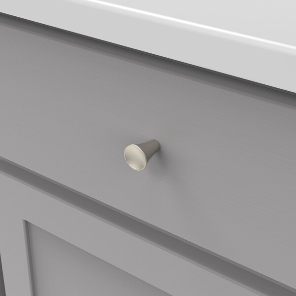 Hickory Hardware Maven Collection Knob 15/16 Inch Diameter Satin Nickel Finish - H078777SN