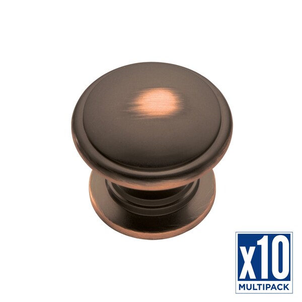 Hickory Hardware Knob 1-1/4 Inch Diameter, 10PK - P3053-OBH-10B