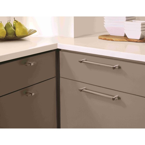Amerock Mulino 2-3/8 in 60 mm Length Black Brushed Nickel/Black Nickel Cabinet Knob - BP36720BBNBN