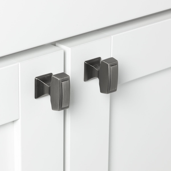 Gliderite Hardware 1-1/8 in. Rectangle Cabinet Knob - 87390-BP, 10PK - 87390-BP-10