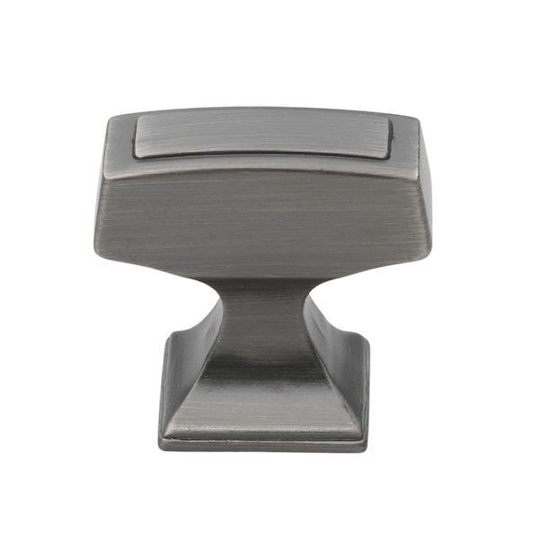 Gliderite Hardware 1-1/8 in. Rectangle Cabinet Knob - 87390-BP, 10PK - 87390-BP-10