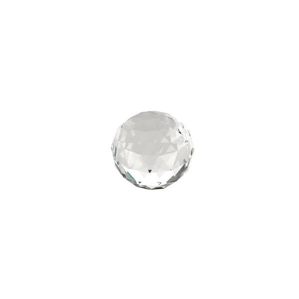 Richelieu 1 3/16 in (30 mm) Clear, Crystal, Chrome Contemporary Metal, Crystal Cabinet Knob - BP87373014011