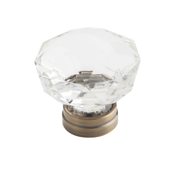 Laurey 55mm Knob, Kristal, Satin Nickel - 81959