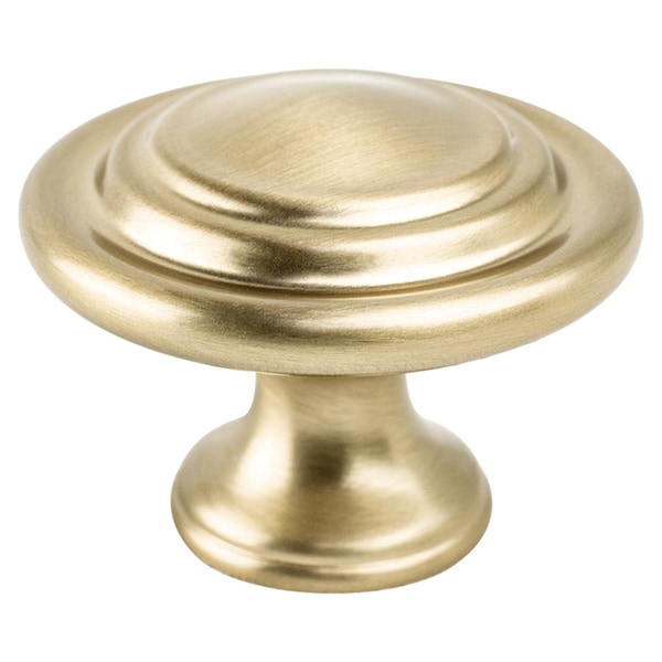 Berenson 1-1.31 in. Traditional Advantage Four Round Knob, Champagne - BE9131 10CZ