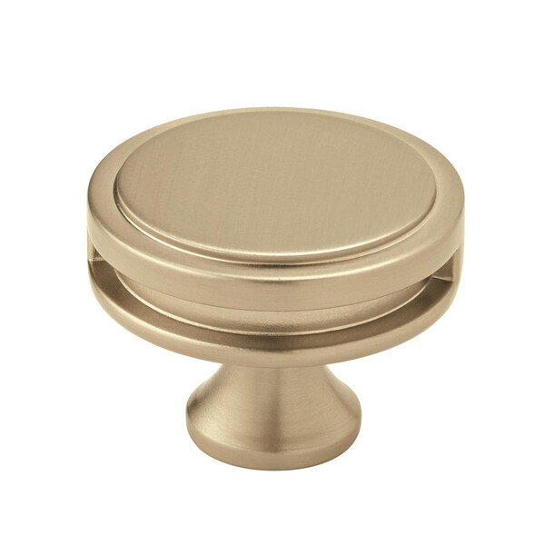 Amerock Oberon 1-3/4 in 44 mm Diameter Golden Champagne Cabinet Knob - BP36604BBZ