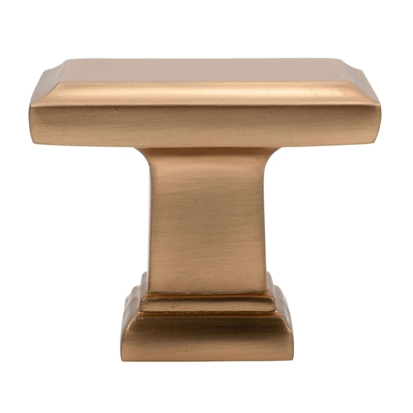 Designperfect 1-1/2 Overall Length Rectangle Cabinet Knob, Champagne Bronze/Gold - DPA-A48KCBZ
