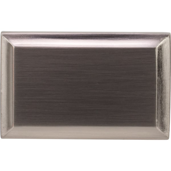 Designperfect 1-1/2 Overall Length Rectangle Cabinet Knob, Brushed Satin Nickel, 10PK - DPA10A48KSNB