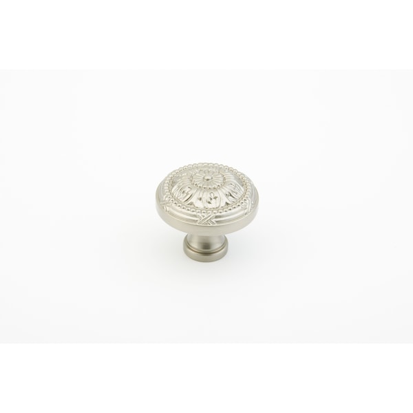 Schaub 1-1/2in Versailles Cabinet Knob Satin Nickel Finish - 752-15