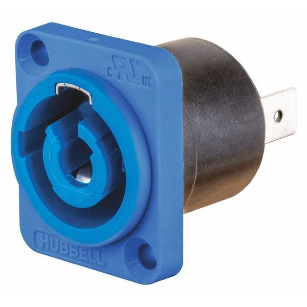 Hubbell Wiring Device-Kellems Insul-Lock, Entrada de Montaje en Panel, Azul, 25 - HBLPMIBL