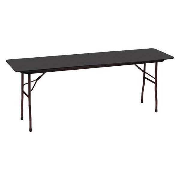 Correll Rectangle Commerical Folding Utility Table, 18" W, 96" L, 29" H, High Pressure Laminate Top - CF1896PX-07