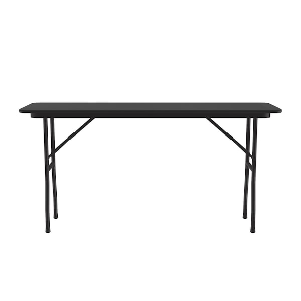 Correll Rectangle Commerical Folding Utility Table, 18" W, 96" L, 29" H, High Pressure Laminate Top - CF1896PX-07