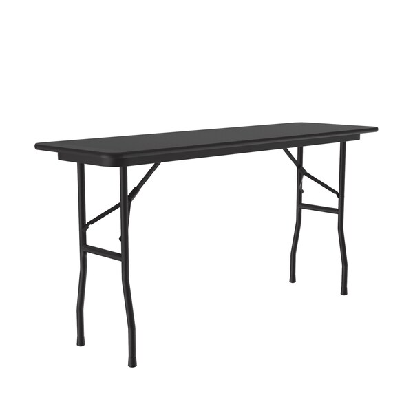 Correll Rectangle Commerical Folding Utility Table, 18" W, 96" L, 29" H, High Pressure Laminate Top - CF1896PX-07