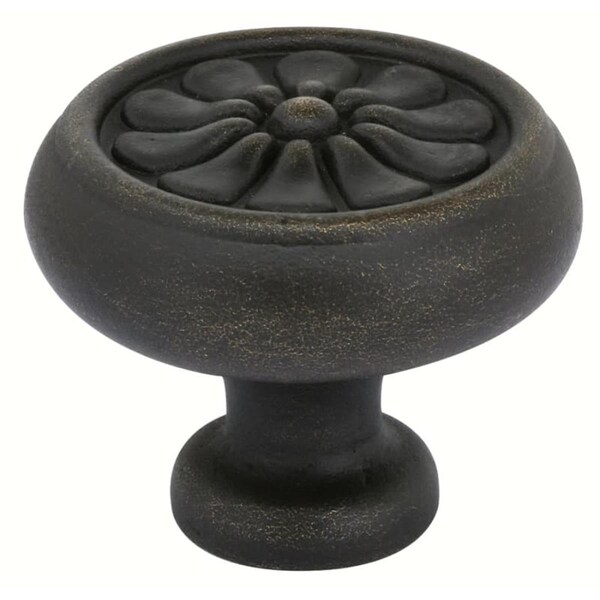 Kd Mobiliario 1.25 in. Tuscany Petal Cabinet Knob, Medium Bronze - KD3841168