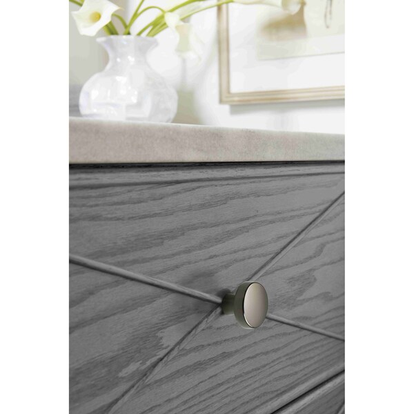 Amerock Blackrock 1-5/8 inch 41mm Diameter Gunmetal Cabinet Knob - 2000642