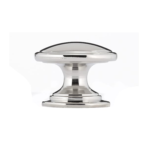 Richelieu 1 1/4 in (32 mm) Polished Nickel Traditional Cabinet Knob - BP80980180