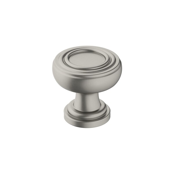 Amerock Ville 1-1/8 in 29 mm Diameter Satin Nickel Cabinet Knob - BP36774G10