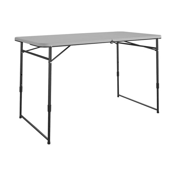 Cosco Home And Office Products Table, Utility, Fold-in-Half, 48inWx24inDx28inH, Gray - CSC14400GRY1E