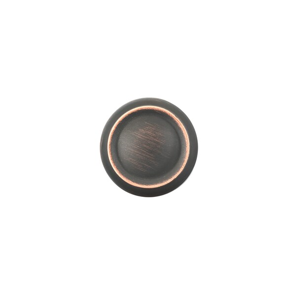Richelieu 1 3/16 in (30 mm) Brushed Oil-Rubbed Bronze Traditional Metal Cabinet Knob - BP5120530BORB
