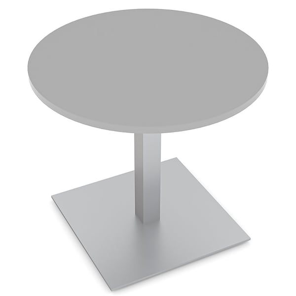 Skutchi Designs Square 2 Person Conference Room Table, 34" W, 34" L, 25" H, Light Gray - HAR-RD-34-24SQ-XD01