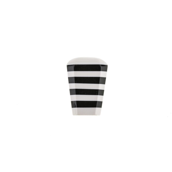 Richelieu 1 3/16 in (30 mm) x 1 3/16 in (30 mm) Black, Cream Eclectic Cabinet Knob - BP637930303490