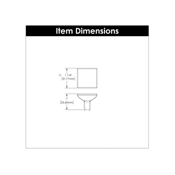 Hickory Hardware Knob 1-1/4 Inch Diameter, 10PK - HH075341-EGN-10B