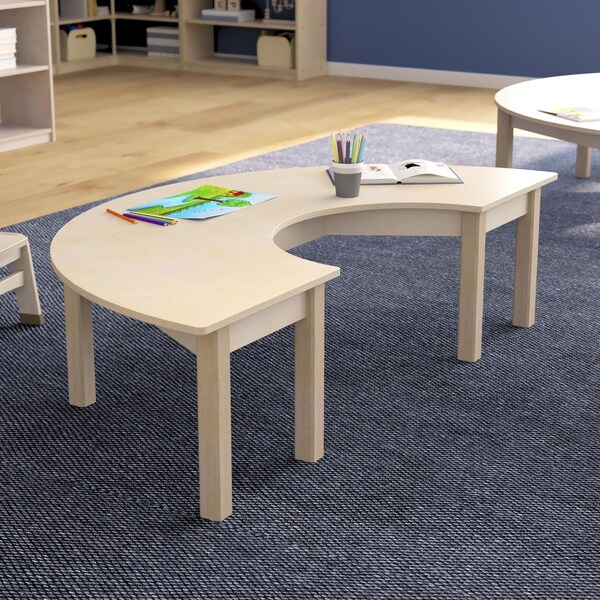 Flash Furniture 29.5 in W, 59 in L, 14.5 in H, Beechwood, Birch Plywood, Beech - MK-ME088013-GG