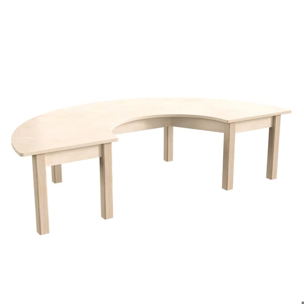 Flash Furniture 29.5 in W, 59 in L, 14.5 in H, Beechwood, Birch Plywood, Beech - MK-ME088013-GG