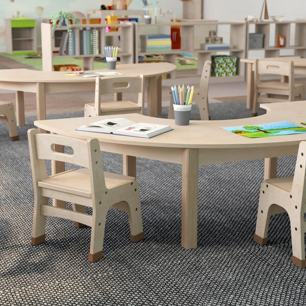 Flash Furniture 29.5 in W, 59 in L, 14.5 in H, Beechwood, Birch Plywood, Beech - MK-ME088013-GG