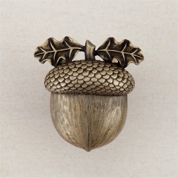 Acorn Mfg Acorn Manufacturing DQ3AP 1.37 x 1.37 in. Artisan Collection Acorn; Antique Brass - DQ3AP