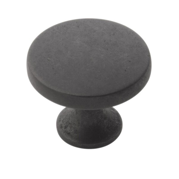 Gan Eden 1.37 in. Dia. Forge Knob - Black Iron - GA1343709