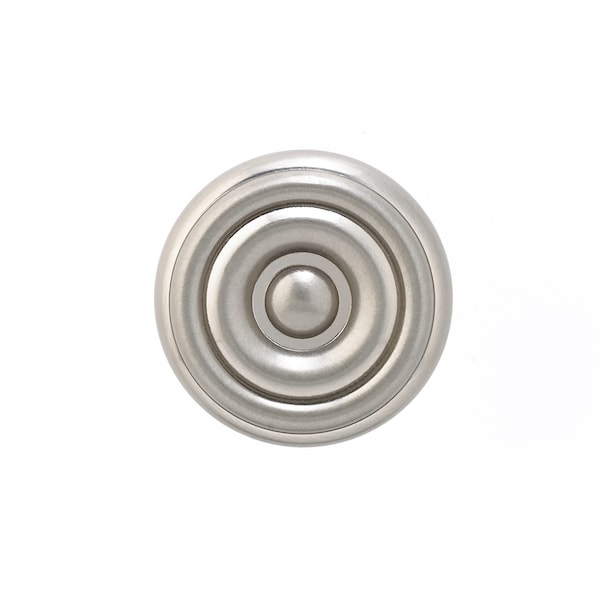 Richelieu 1 1/4 in (32 mm) Brushed Nickel Traditional Brass Cabinet Knob - BP1430195