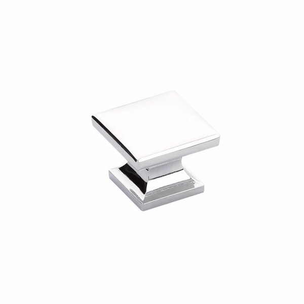 Schaub 1-3/8in Northport Square Cabinet Knob Polished Chrome Finish - 219-26