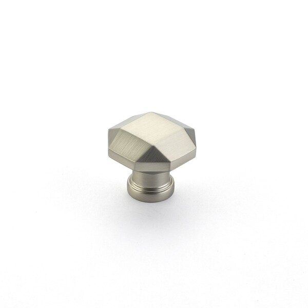 Schaub 1-1/4in Menlo Park Cabinet Knob Satin Nickel Finish - 531-15