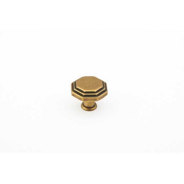 Schaub 1-1/8in Firenza Octagonal Cabinet Knob Light Firenza Bronze Finish - 283-LFBZ