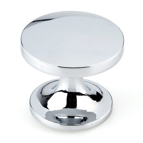 Richelieu 1 23/32 in (44 mm) Chrome Contemporary Cabinet Knob - BP226544140