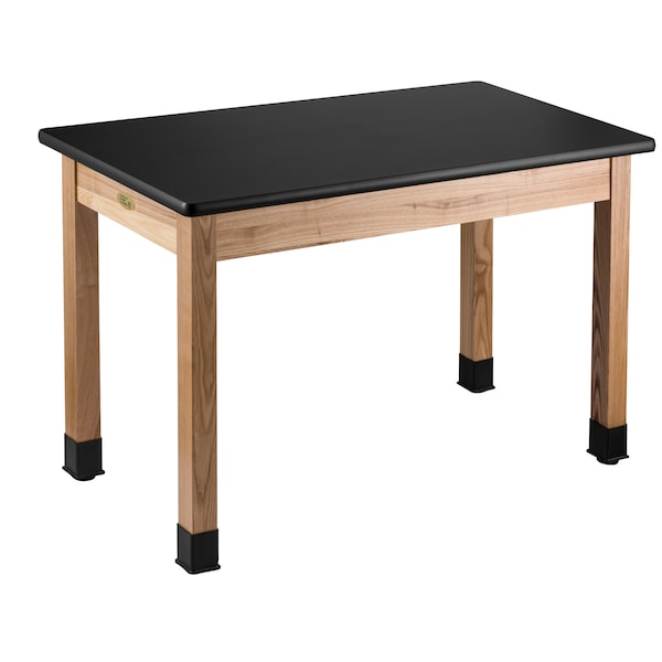 National Public Seating Rectangle Science Lab Table, 30" x 72" x 36", High P, 30" W, 72" L, 36" H, Black - SLT2-3072H