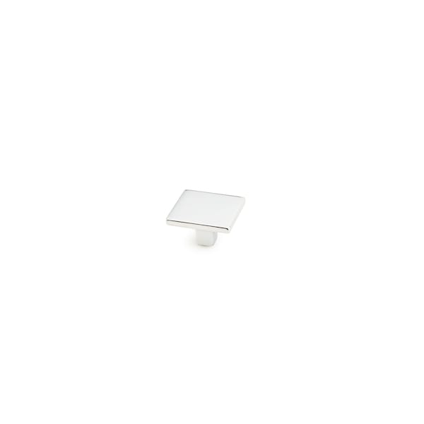 Schaub 1-3/8in Armadio Square Cabinet Knob Polished Chrome Finish - 360-26