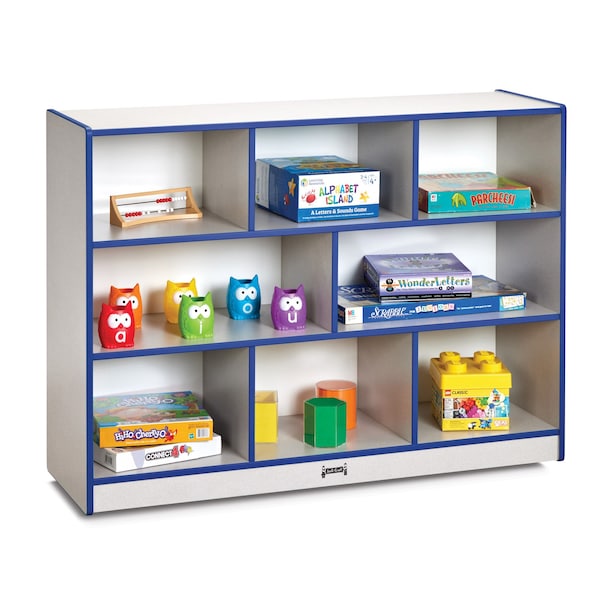 Jonti-Craft Rainbow Accents Super-Sized Single Mobile Storage Unit, Blue - 2691JCWW003