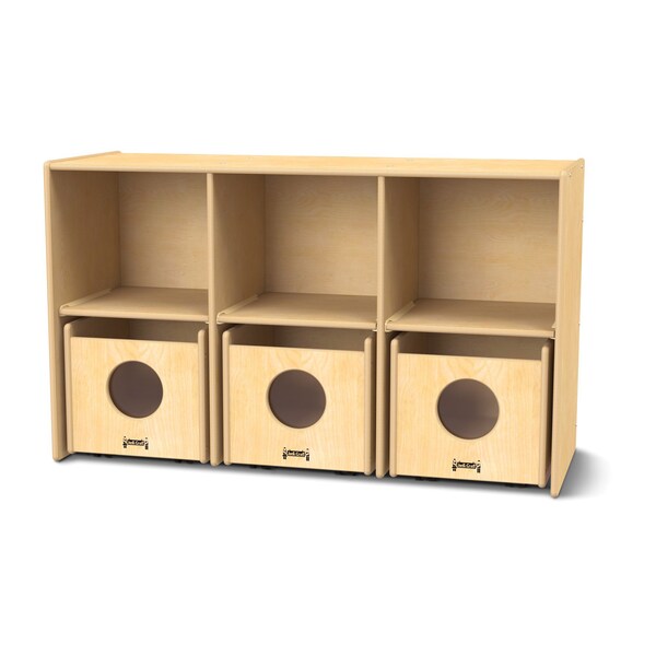Jonti-Craft See-n-Wheel Shelf with Bins - 3925JC