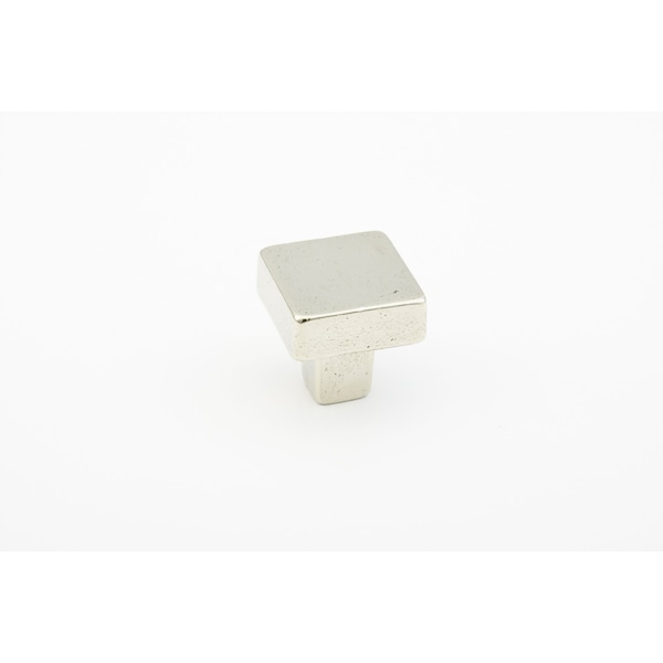 Schaub 1-1/4in Diameter Square Vinci Cabinet Knob Polished White Bronze Finish - 789-PWB