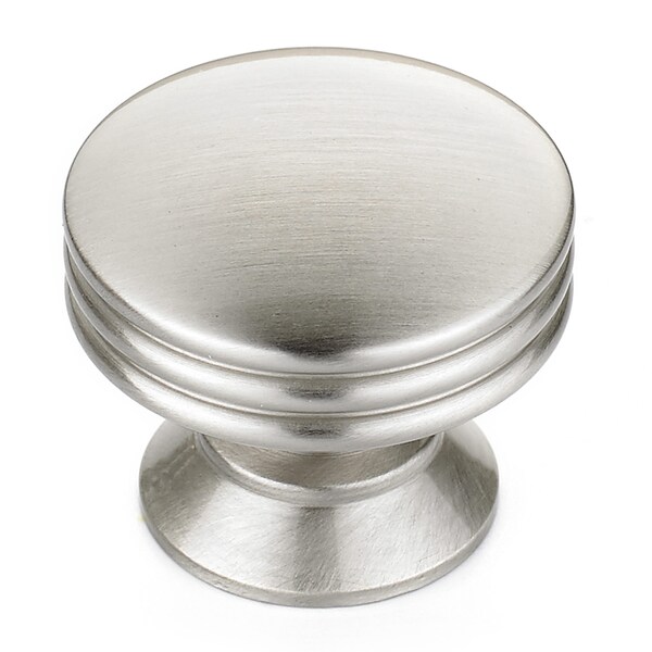 Richelieu 1 3/16 in (30 mm) Brushed Nickel Contemporary Metal Cabinet Knob - BP356011195