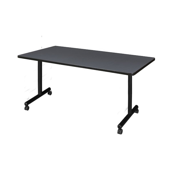 Kobe Rectangle Kobe Mobile Trng Table, 60"x30", Gray, 60" W, 29" H, Laminate Top, Gray - MKTRCC6030GY
