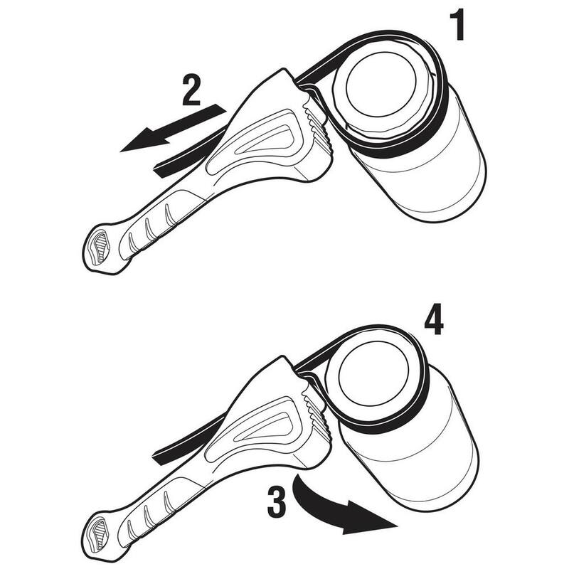 Juego de llaves de correa Alltrade Grips Opens Turns (2 piezas) - 070008