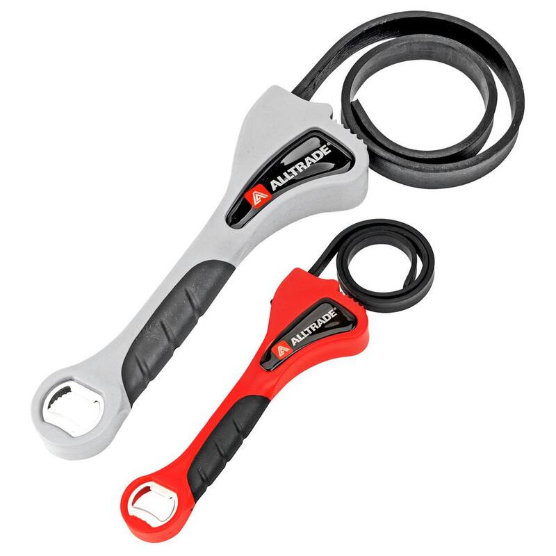 Juego de llaves de correa Alltrade Grips Opens Turns (2 piezas) - 070008