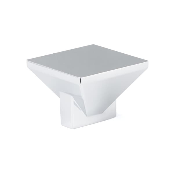 Richelieu 1 9/16-inch (40 mm) x 1 9/16-inch (40 mm) Chrome Contemporary Cabinet Knob - BP404016140